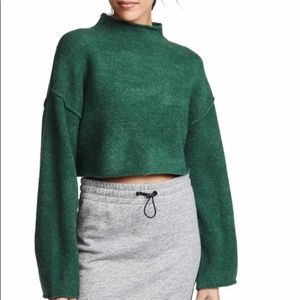 Free People Lost in A Forest Cropped Sweater